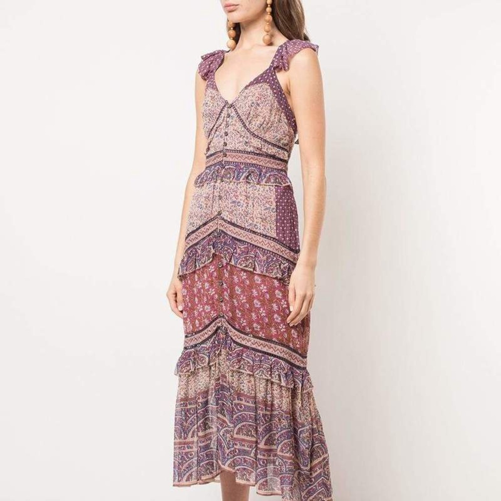 Sea New York Purple and Pink Maxi Dress